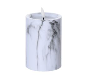 Led sviečka 12,5cmx9cm 5/23/nwh-g mramor sivý