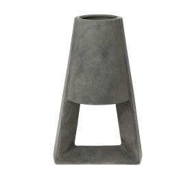 Váza keramika l 29,5x22x45,5cm sivá