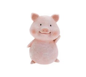 Prasiatko ružové poly 8,5*6,5*12,5cm