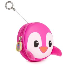 Kľúčenka, peňaženka boppi tiny trekker  - penguin - ružové bb116g
