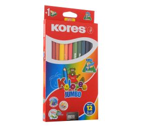 Pevná cena pastelky jumbo trojhran.so strúhadlom/12ks