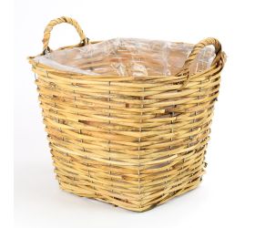 Gd6112.5 kôš prútie s uchom hranatý v.m 33x33x33cm