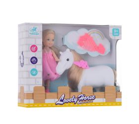 Bábika s koníkom a príslušenstvom
