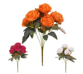 Kytica pivónia x7 40cm mix/3f