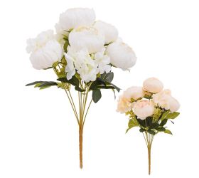 Kytica pivonka, hydrangea mix/2f 40cm