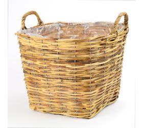 Gd6112.5 kôš prútie s uchom hranatý v.l 37x40x40cm
