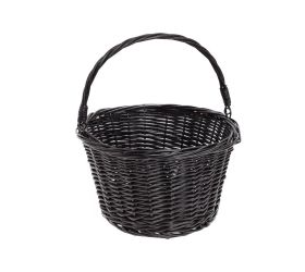 Košík prútie čierny skladaná rúčka 30x30x18/32 cm ls-231130d1