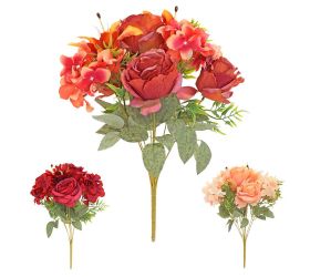 Kytica ruža ľalia hortenzia x9 45cm mix/3f jesenné f