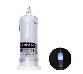 Svet.led s glitrom 7/23/slc bat biela 2xr6 art.572,655 18cm