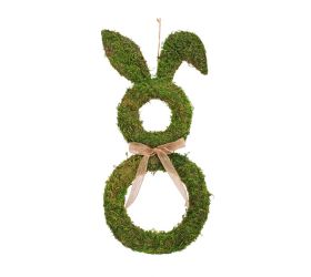 Záves zajac machový s mašlou 25*4*52cm