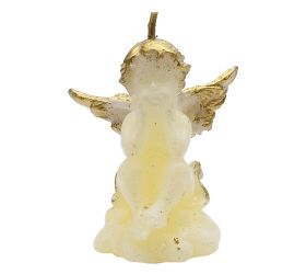 Anjel sediaci ecru-zlatý//