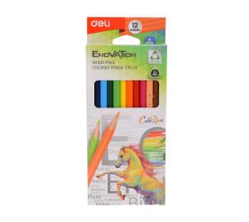 Pevná cena pastelky deli bezdrevé trojhranné 12 farieb enovation ec113-12