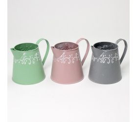 Váza džbán kov mix 3f ornament v:13x9,5cm