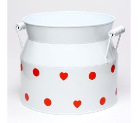 Obal konva biely veľké bodky v:18x19,5cm super cena