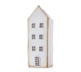 Domček bielo/hne poly 9.5*8*25.5