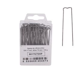 Spony upínacie 100g 17/70mm vlnka