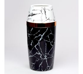 Obal váza mramor bieločierny 30,5x9,5x16cm