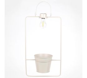 Stojan na kvet solár l. šedá - v62xd30xš16xh16cm