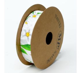 Stuha jarný kvet 25mmx15m biela