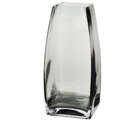 Váza sklo sivá 8x25cm