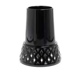 X066 váza ažur čierna 25cm