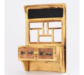 Obal drevo polica hnedá 25x13x38cm super cena