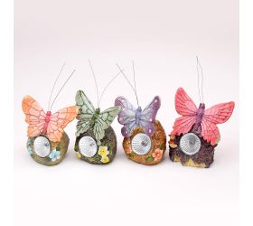 Solár osvetl motýľ mix4 11cm