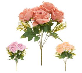 Kytica ruža x7 40cm mix/3 pastel f