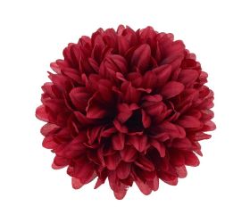 Hlava chryzantéma 12cm bal:12ks bordová