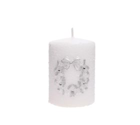 Venček glamour val.7x10 biely