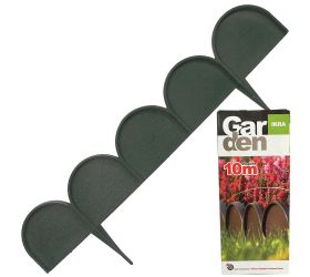 Ikra garden line obruba zatĺkacia tmavo zelená 10mxh9cm