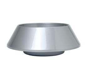 X106 miska nowa chryzantemovka strieborná š.23xv13cm