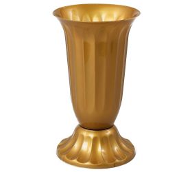 062 váza uh vrúbkovaná 17 zlatá /18,5xv38cm/