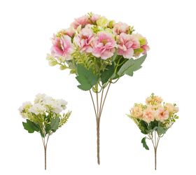 Kytica divá ruža, drob.kvety, zeleň mix/3f 30cm