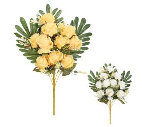 Kytica ruža, zeleň mix/2f 55cm