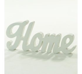 Nápis home biely