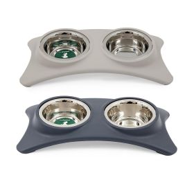 Miska pre zvieratá dvojité 45x20cm