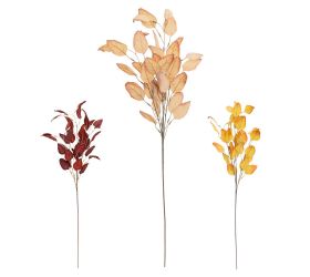 Konár jesenné lístie mix/3f 80cm