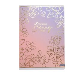 Pevná cena zošit a4 linajka 52l berry mix