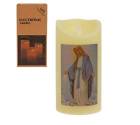 Svet. led panna mária 7,5*7,5*15cm