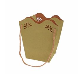 Taška kraft na kvety  18x19+11x12cm 30-v.salvia /sv zelená