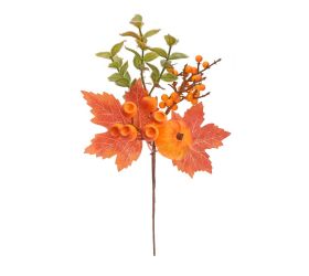 Zápich tekvica, šípky, lístie 32cm