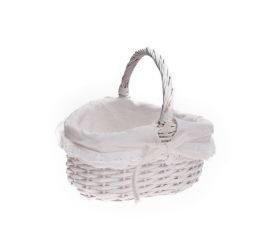 345fl/s prútený košík biely s:22x18x11cm
