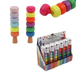 Zvýrazňovače 6ks makrónky