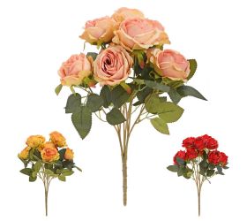 Kytica ruža x9 45cm mix/3f