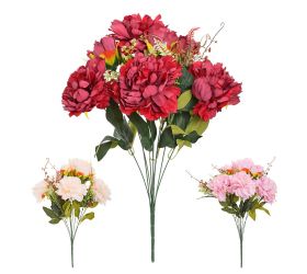 Kytica pivónia x10 55cm mix 3f