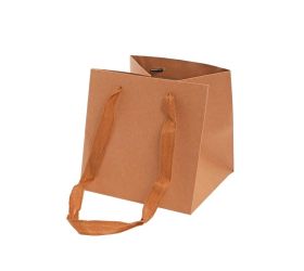 Taška kraft na kvety 220gr./ 17x17+17cm