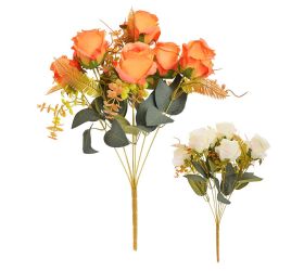 Kytica ruža, zeleň mix/2f 39cm