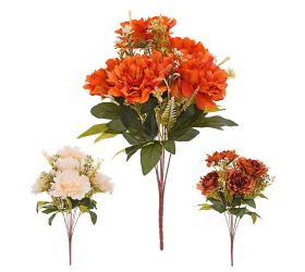 Kytica pivonka, zeleň mix/3f 48cm