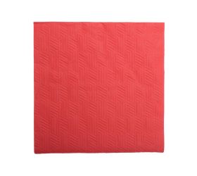 Sdl102503 servítky 33x33cm/20ks/3vrst červené inspir texture